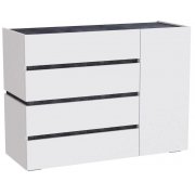 белый / бетон темный