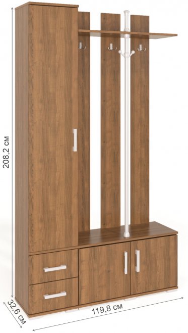 Готовая прихожая Вента-20 левая орех