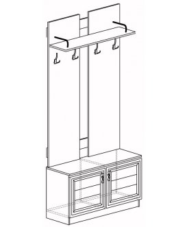 Готовая прихожая Лира №58