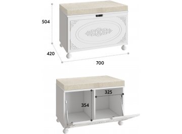 Модульная прихожая Ассоль комплектация 6