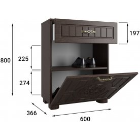 Модульная прихожая Монблан комплектация 4