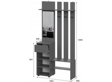 Модульная прихожая Денвер комплектация 1