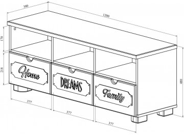 Модульная прихожая Дримстар-001 комплектация 1