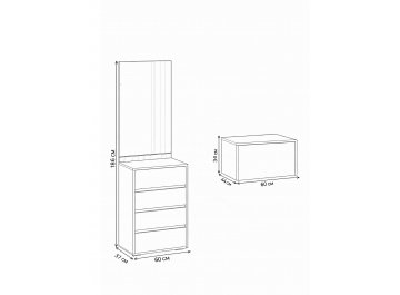 Модульная прихожая Роут комплектация 8