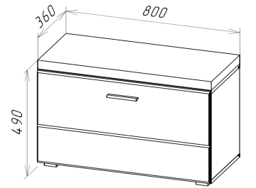 Модульная прихожая Shine комплектация 1