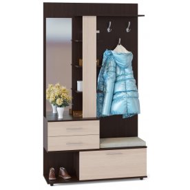 Модульная прихожая ВШ-11+ШО-2 венге / беленый дуб