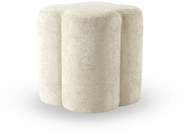 Пуф Quatrefoil белый