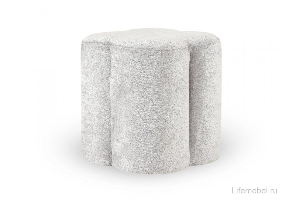 Пуфик Quatrefoil серый