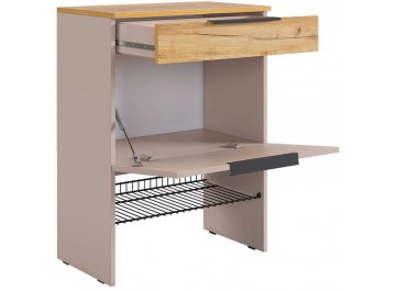 Тумба для обуви Баско кашемир / дуб крафт золотой