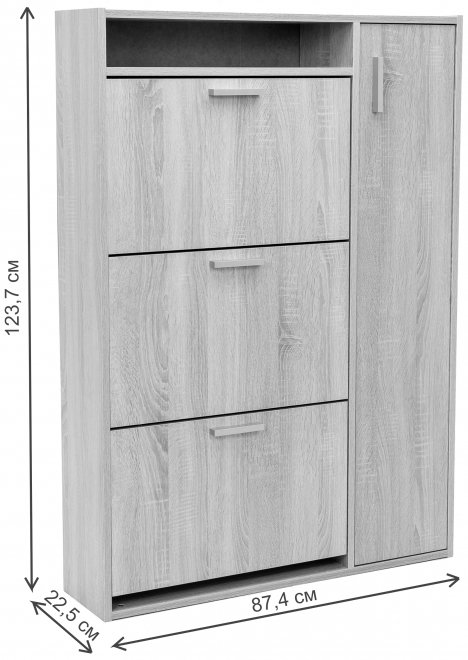 Обувница Leset Виерра 3 дуб сонома