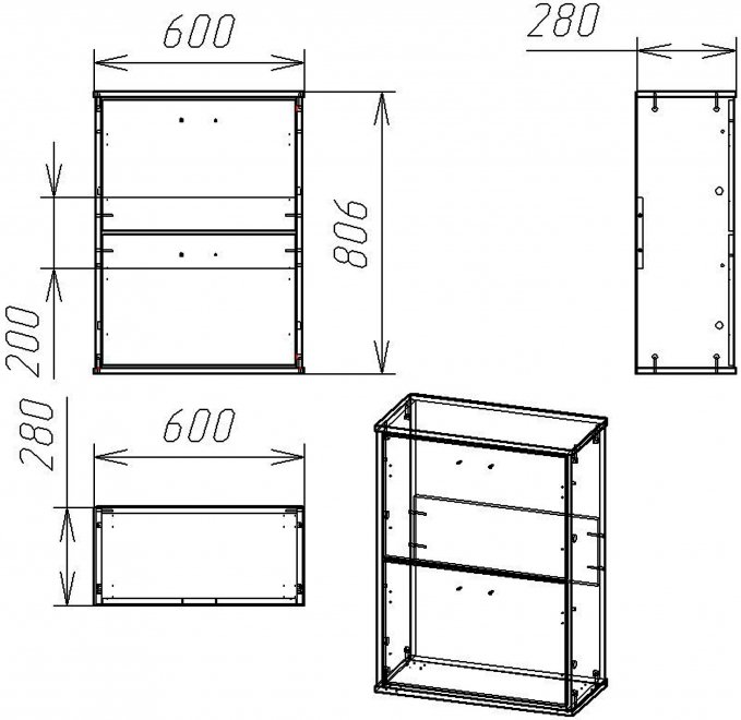 Обувница Мебелеф 9 венге / белый глянец