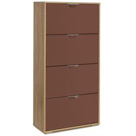 Обувница Мелита 3 дуб сонома / капучино