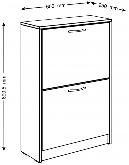 Обувница Орион 60х89 сонома