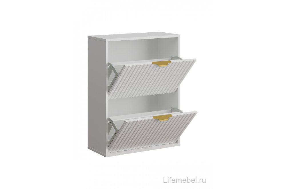 Обувница ridberg lugano 2Я белый / золото