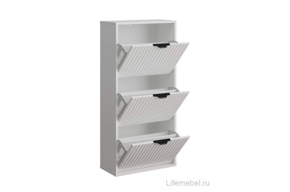 Обувница ridberg lugano 3Я белый / черный