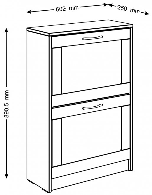 Обувница Сириус 60х89 дуб венге