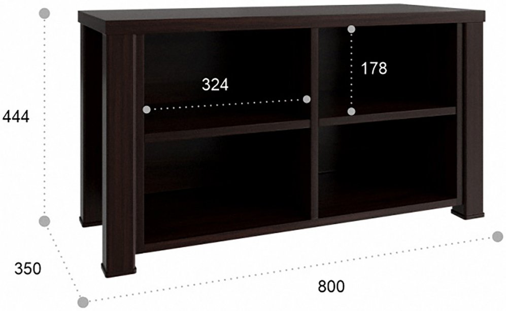 Обувница Изабель ИЗ-43 орех темный