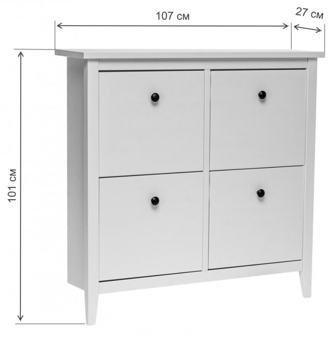 Обувница Leset Мира 04 белый