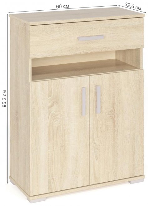 Обувница Вента-1 дуб сонома