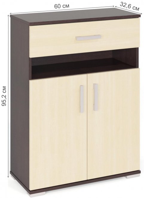 Обувница Вента-1 венге / дуб молочный