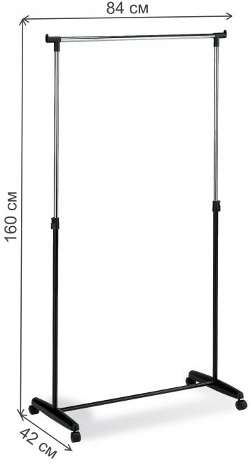 Вешалка CH-4004-1 черный / хром