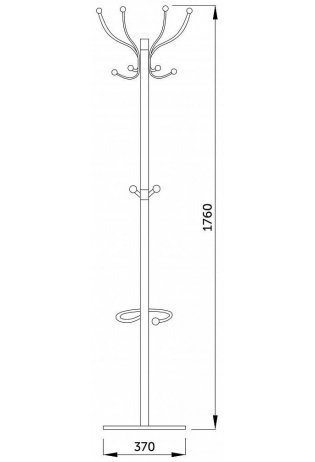Напольная вешалка Beta белая