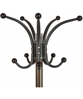 Напольная вешалка 238-Y-LM черный мрамор / коричневая под дерево