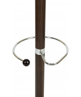 Напольная вешалка 238-Y-LM черный мрамор / коричневая под дерево