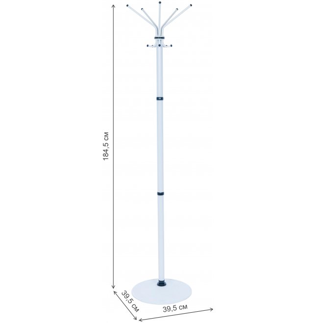 Напольная вешалка Leset Каро-2 белая