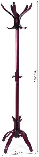 Вешалка В 12Н махагон