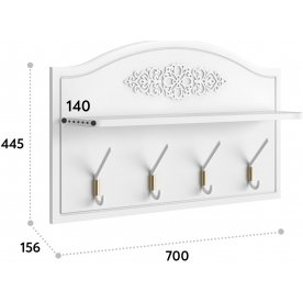 Настенная вешалка Ассоль АС-72