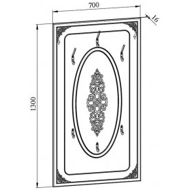 Настенная вешалка Ассоль плюс АС-22