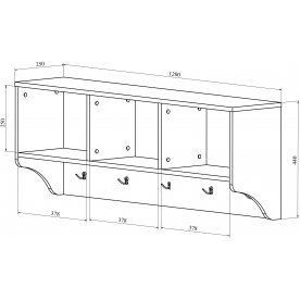 Настенная вешалка ДримСтар ДС-30