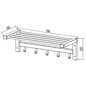 Настенная вешалка Кантри
