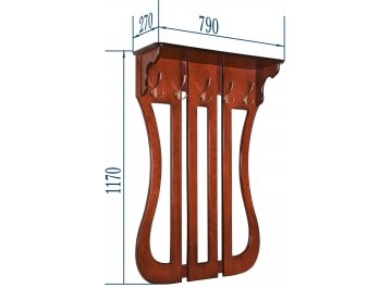 Вешалка настенная Моника орех тёмный