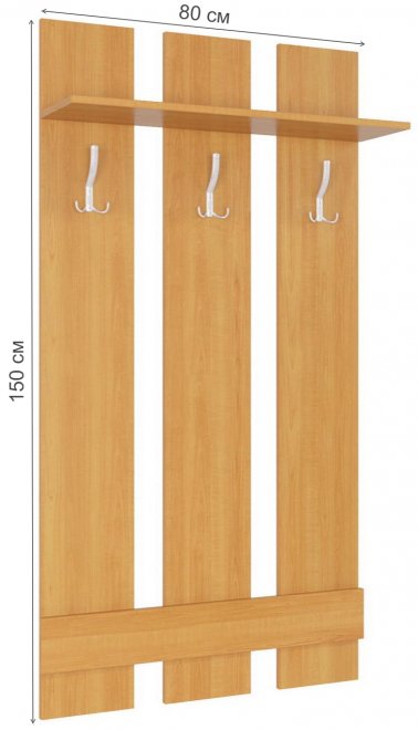 Настенная вешалка Вента-8 груша