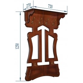 Настенная вешалка Випус-1