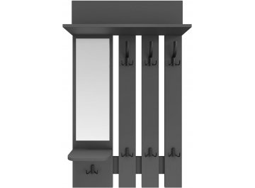 Вешалка настенная ВН-10 серый графит / графит