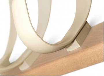 Вешалка настенная SHT-WH22 прозрачный лак / ваниль