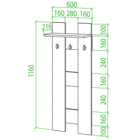 Настенная вешалка Той КК