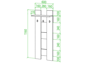 Настенная вешалка Той НН