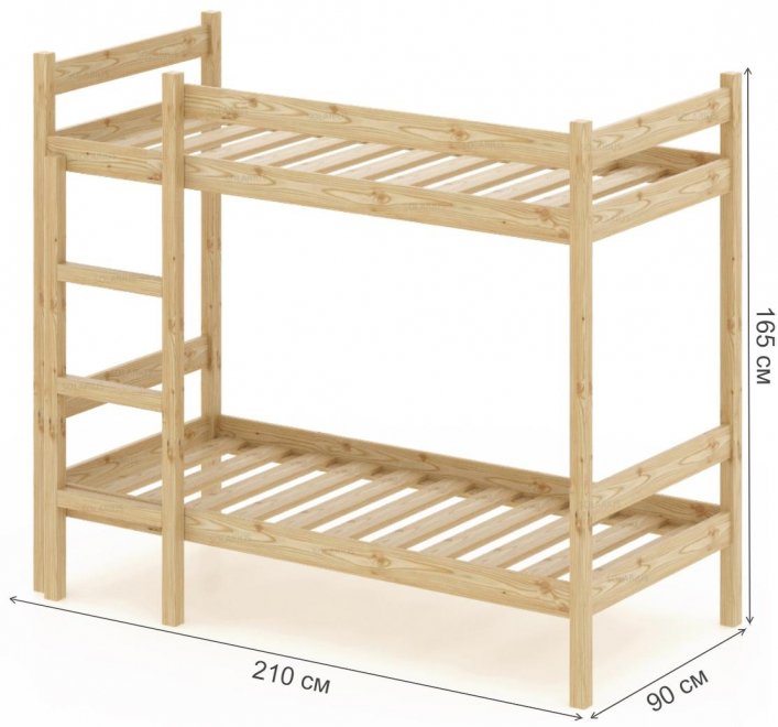 Двухъярусная кровать 80 x 200 см
