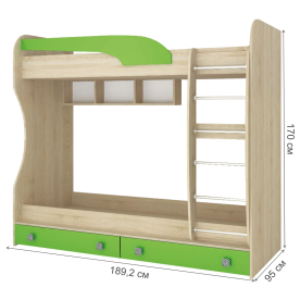 Двухъярусная кровать Колибри Лофт