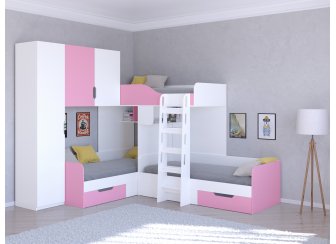 Двухъярусная кровать Трио/1