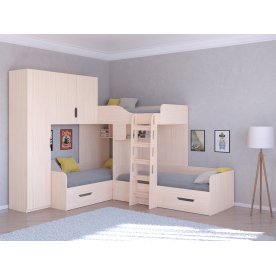 Двухъярусная кровать Трио/1