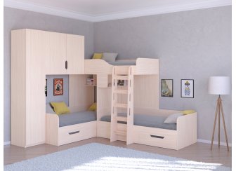 Двухъярусная кровать Трио/1