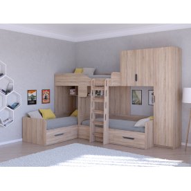 Двухъярусная кровать Трио/2