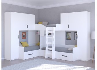 Двухъярусная кровать Трио/3