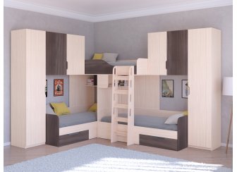 Двухъярусная кровать Трио/3