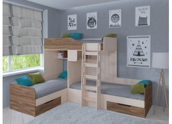 Двухъярусная кровать Трио